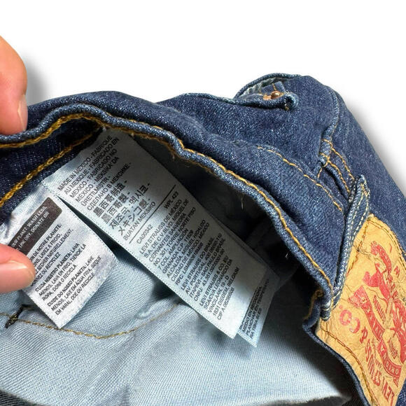 Levi’s 541 Athletic Taper Jeans Eco Ease Blue Relaxed Fit Denim Stretch W44x32 - Picture 8 of 10